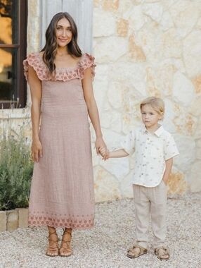 Bianca Dress - Poppy Gingham